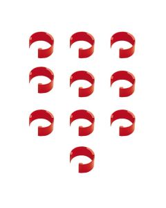 COLORIS Clips, red (pack of 10)