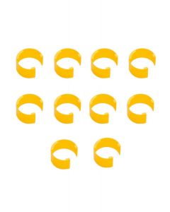 COLORIS Clips, yellow (pack of 10)